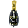 Card Factory Pop Clink Fizz Champagne Bottle 34-Inch Foil Helium Balloon
