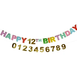 Clearance Premium Brights Happy Birthday Customisable Card Banner Banners & Bunting|Birthday Party