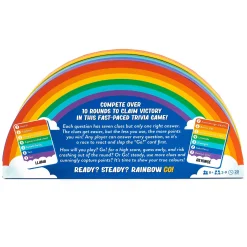 Kids Card Factory Professor Puzzle Rainbow Go! Trivia Game