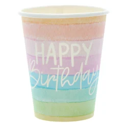 Hot Rainbow Birthday Party Tableware & Decorations Bundle - 8 Guests Tableware|Birthday Party