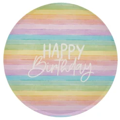 Hot Rainbow Birthday Party Tableware & Decorations Bundle - 8 Guests Tableware|Birthday Party