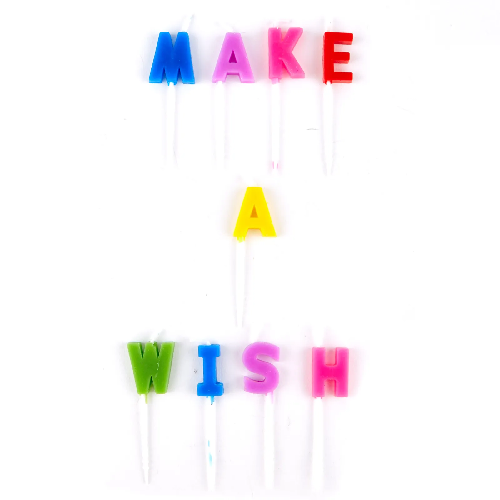 Best Rainbow Make A Wish Birthday Party Candles - Pack Of 9 Cake Candles|Birthday Party