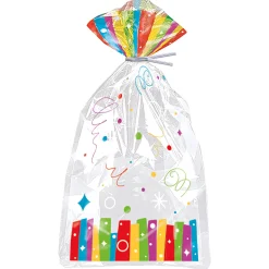 Card Factory Rainbow Ribbons Birthday Tableware & Decorations - 16 Guests