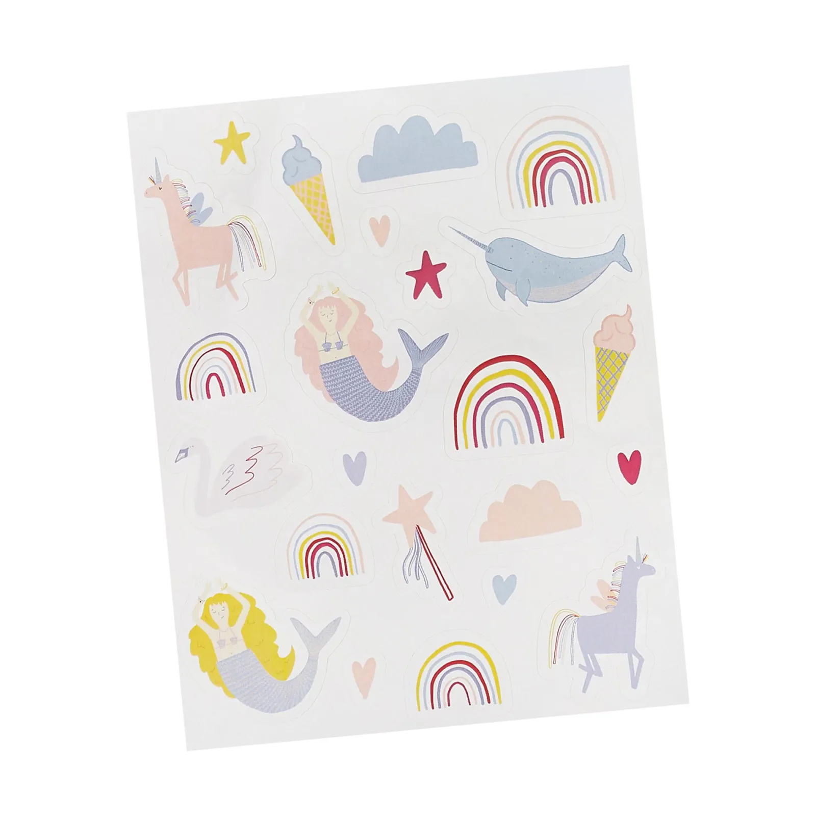 Card Factory Rainbow Sticker Sheets - Pack of 2
