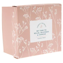 Card Factory Relax, De-stress & Unwind Glass Mug In A Box