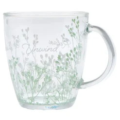 Card Factory Relax, De-stress & Unwind Glass Mug In A Box