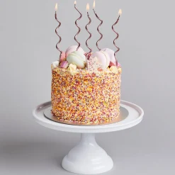 Card Factory Rose Gold Curly Cake Candles - Pack of 12