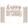 Card Factory Rose Gold, Gold & Silver Happy Birthday Candles - Pack of 13