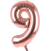 Kids Card Factory Rose Gold Number 9 Giant Foil Helium Balloon INFLATED