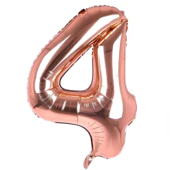 Best Rose Gold Number 4 Giant Foil Helium Balloon (Deflated) Kids 40Th Birthday|Birthday Party