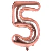 Sale Rose Gold Number 5 Giant Foil Helium Balloon (Deflated) Kids 50Th Birthday|Birthday Party