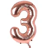 Sale Rose Gold Number 3 Giant Foil Helium Balloon INFLATED Kids 30Th Birthday|Birthday Party