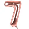 Kids Card Factory Rose Gold Number 7 Giant Foil Helium Balloon INFLATED