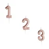 Card Factory Rose Gold Number Cake Candle (0-9)