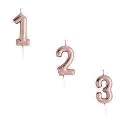 Card Factory Rose Gold Number Cake Candle (0-9)