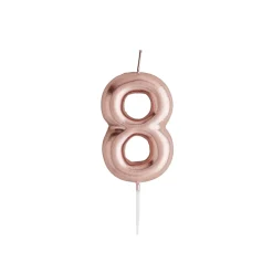 Card Factory Rose Gold Number Cake Candle (0-9)