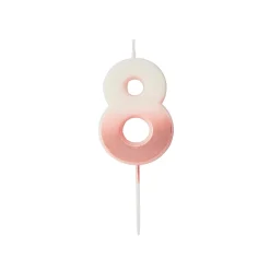 Rose Gold Ombre Number Cake Candle (0-9) Cake Candles|Birthday Party