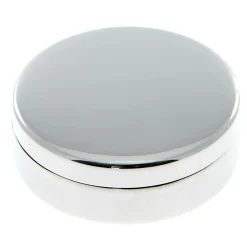 Card Factory Round Silver Plated Trinket Box