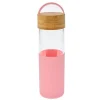 Card Factory Salmon Pink & Wood Water Bottle
