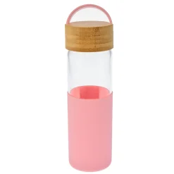 Card Factory Salmon Pink & Wood Water Bottle