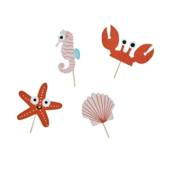 Card Factory Sea Friends Food Picks - Pack of 12
