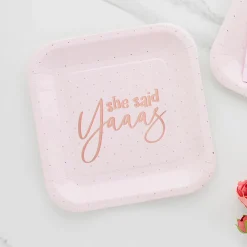 Best She Said Yaaas Paper Plates - Pack of 8 Tableware|Hen Party