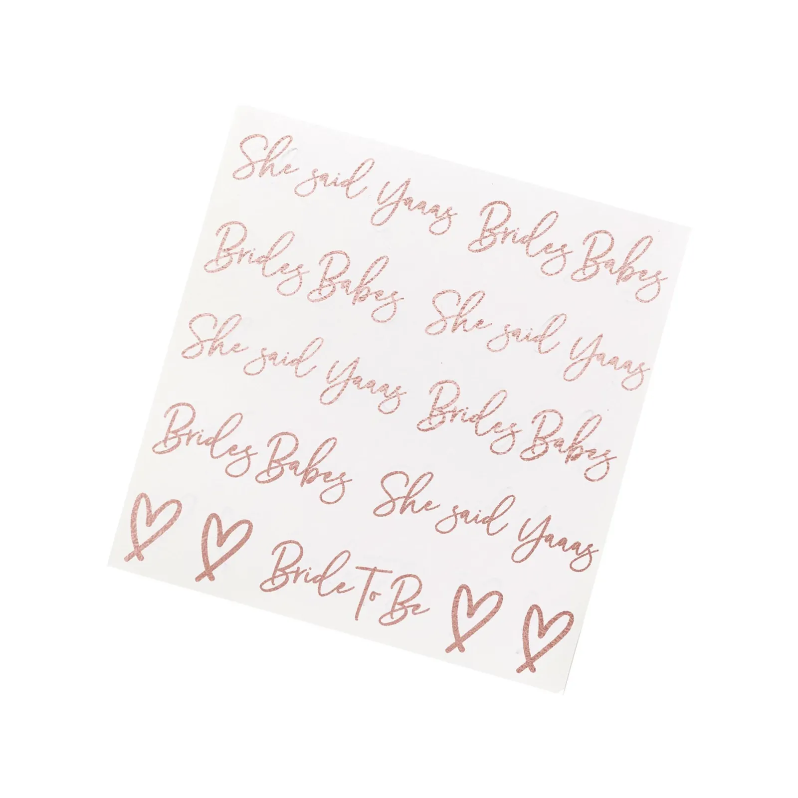Best She Said Yaaas Temporary Tattoo Sheets - Pack of 2 Bags & Favours|Hen Party