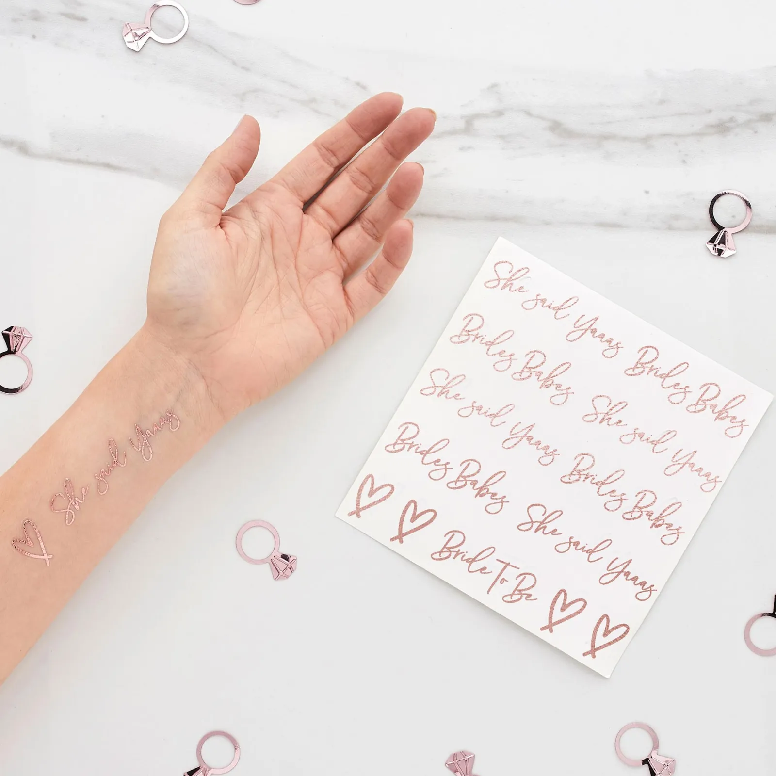 Best She Said Yaaas Temporary Tattoo Sheets - Pack of 2 Bags & Favours|Hen Party