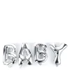 Kids Card Factory Silver Baby Balloon Banner Kit