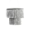 Card Factory Silver Fringe Chandelier