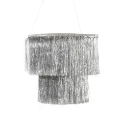 Card Factory Silver Fringe Chandelier