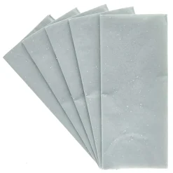 Kids Card Factory Silver Glitter Tissue Paper - 6 Sheets