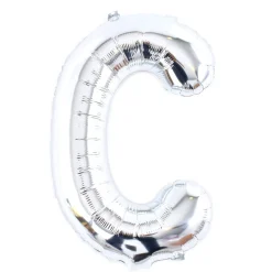 Sale Silver Letter C Air-Inflated Balloon Balloons For Him|Letter Balloons