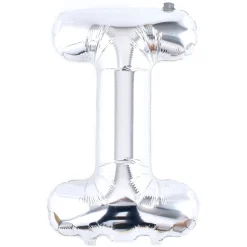 Card Factory Silver Letter I Air-Inflated Balloon