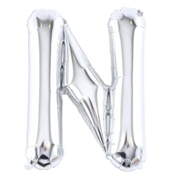New Silver Letter N Air-Inflated Balloon Balloons For Him|Balloons For Her
