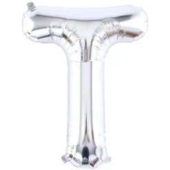 New Silver Letter T Air-Inflated Balloon Balloons For Him|Letter Balloons