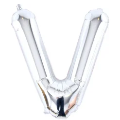 Sale Silver Letter V Air-Inflated Balloon Balloons For Him|Letter Balloons