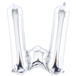 Hot Silver Letter W Air-Inflated Balloon Balloons For Him|Letter Balloons