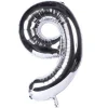 Kids Card Factory Silver Number 9 Foil Giant Helium Balloon - Uninflated