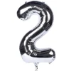 Online Silver Number 2 Giant Foil Helium Balloon INFLATED 21St Birthday|Anniversary Party