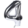 Card Factory Silver Number 4 Giant Foil Helium Balloon INFLATED