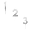 Card Factory Silver Ombre Number Cake Candle (0-9)