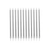 Card Factory Silver Tall Skinny Cake Candles - Pack of 12