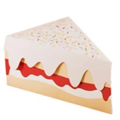 Card Factory Slice of Cake Mini Cake Boxes - Pack Of 10