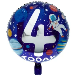 Online Spaceman 4th Birthday Balloon Bouquet - DELIVERED INFLATED! Birthday Party|Balloons For Him