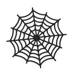 Card Factory Spider Web Felt Placemats - Pack of 4