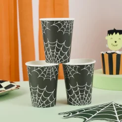Card Factory Spider Web Paper Cups - Pack of 8