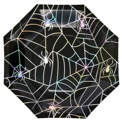 Sale Spider Web Paper Plates - Pack of 10 Halloween Party