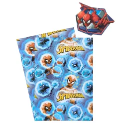 Kids Card Factory Spider-Man Wrapping Paper - 2 Sheets & 2 Tags
