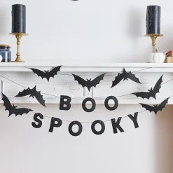 Card Factory Spooky Boo Bat Felt Garland